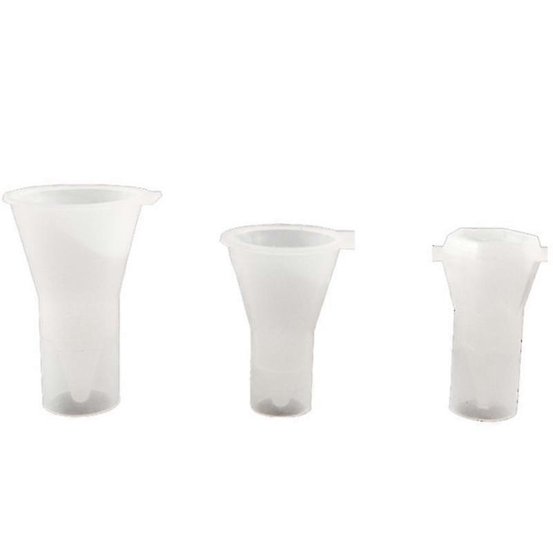 3PCS Stereoscopic Cone Crystal Epoxy Stereoscopic Silicone Mold DIY Manual Cylinder Cubic Triangula