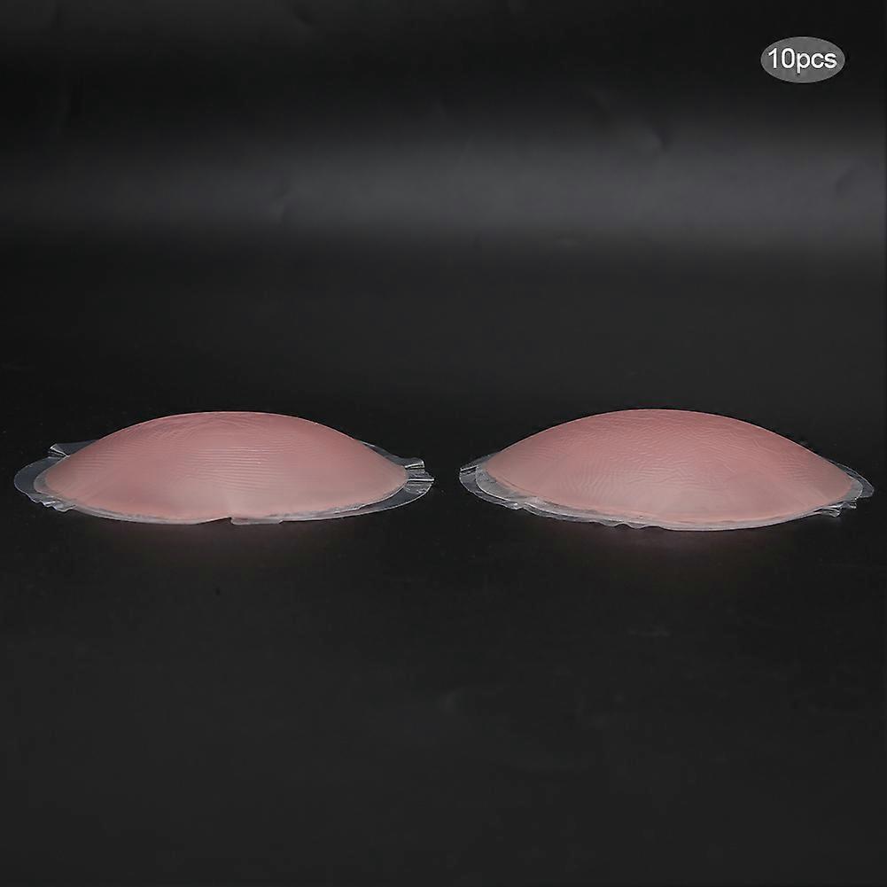 10 Pairs Soft Silicone Breast Pad Fake Bra Round Shaped Fake Bra Cup Boobs Pads Insert