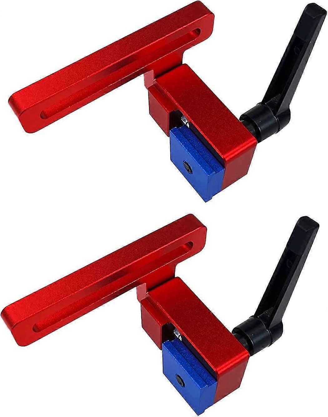 2pcs 30 Type Carpentry Rail Stopper Aluminum Alloy T-slot Woodworking Rail Stops Hand Tool