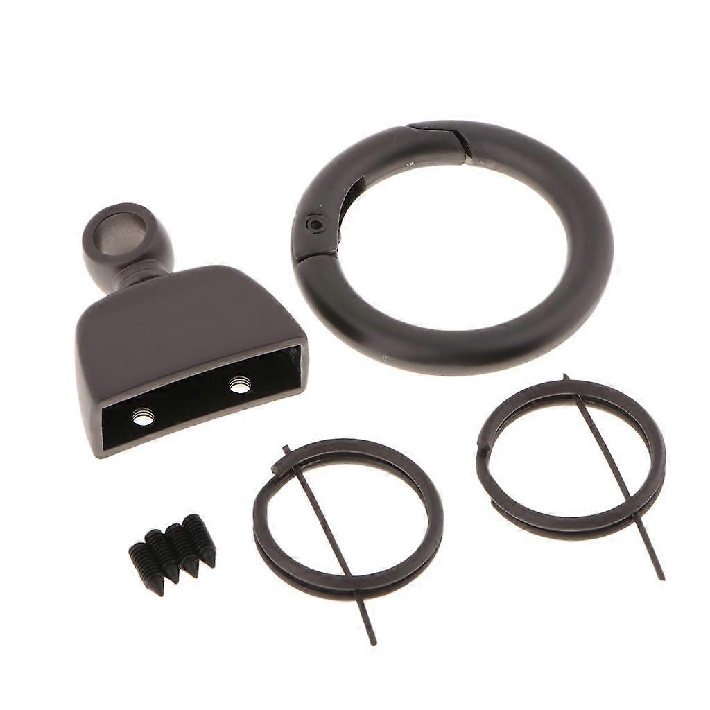 Key Spring Ring for Keys Organization Pendant Keychain Key Ring Black Steel