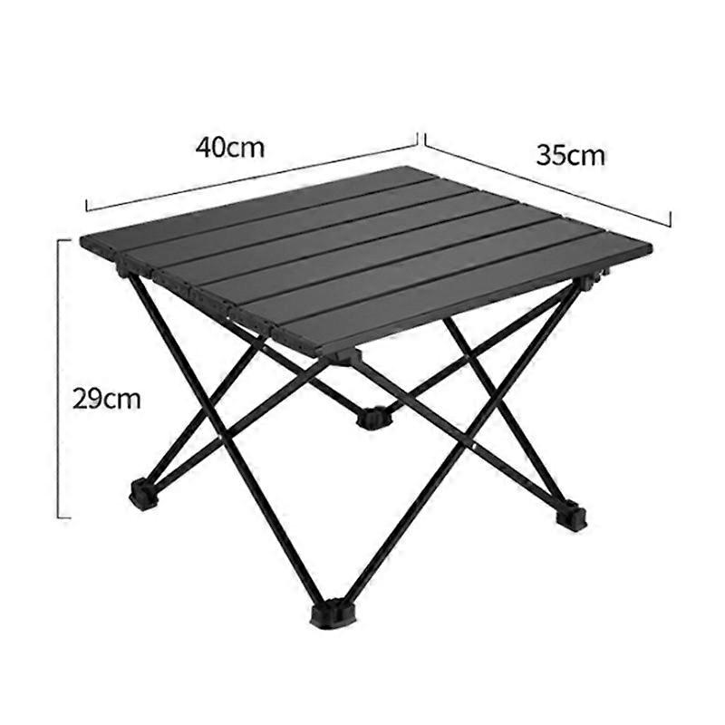 Portable Camping Table with Aluminum Table Top, Folding Beach Table Easy to Carry, Prefect for Outdoor, Picnic, BBQ, Cooking, Festival, Beach, Home Us