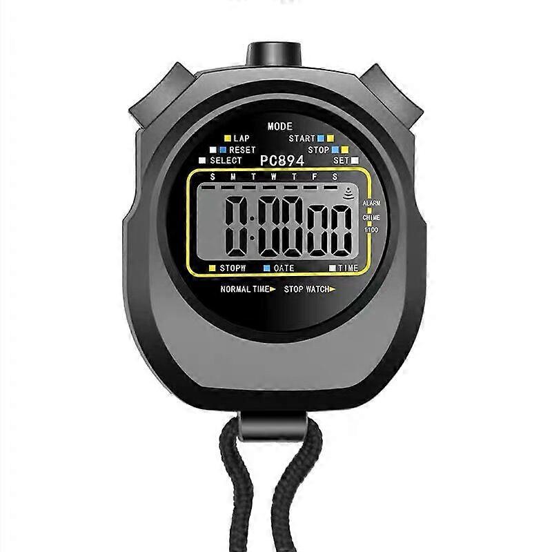 Stopwatch Professional Timer 3 Button Operation With Digital Large Screen Stopwatch Sports Game Timer Countdown Waterproof