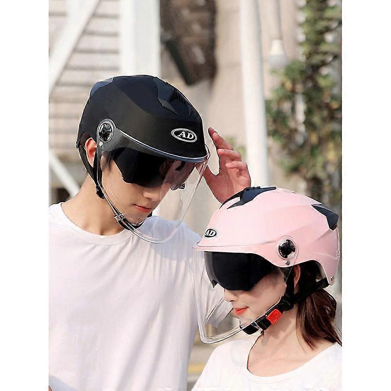 NEW Motorcycle Helmets With Led Lights Moped Helmet Electric Scooter ...