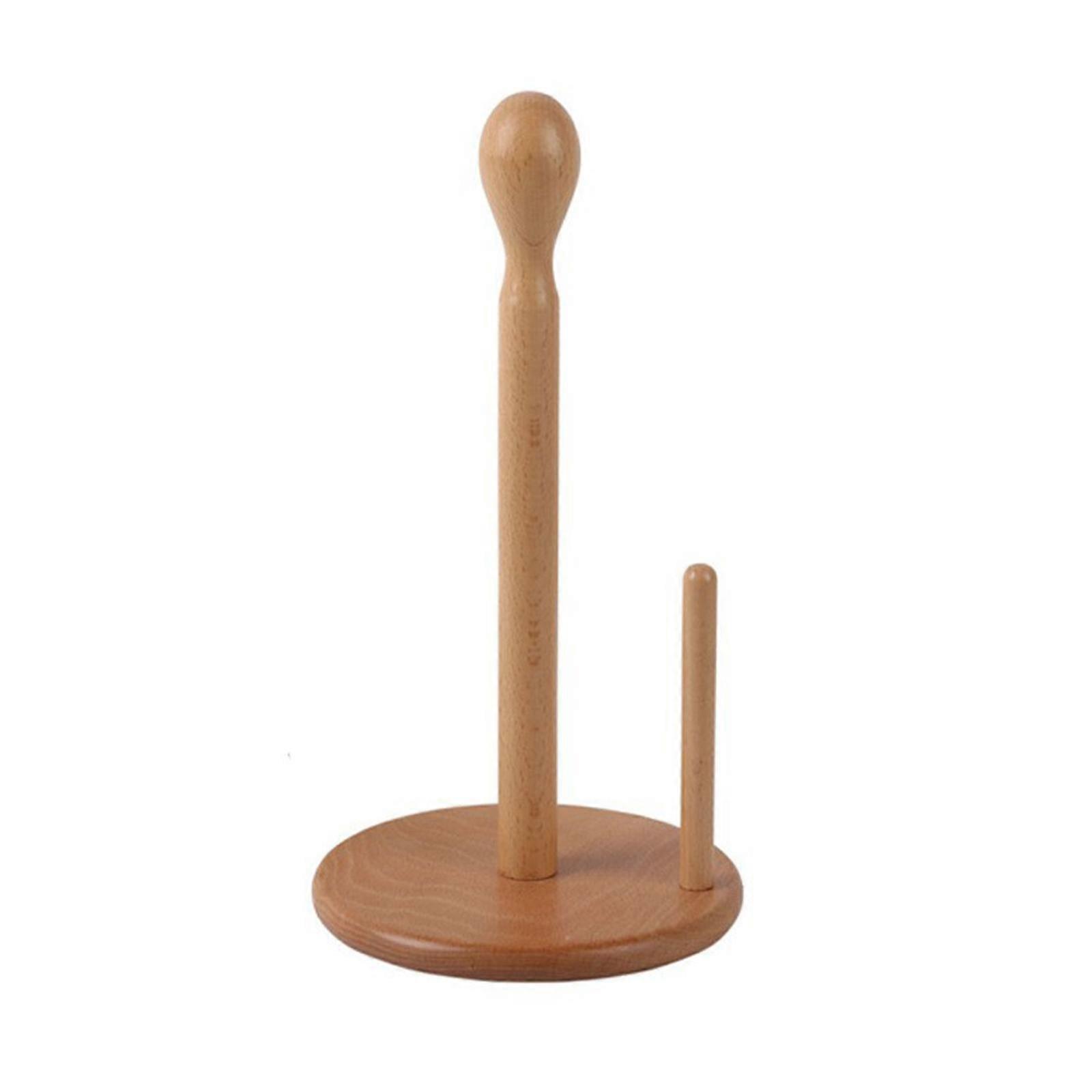 Tissue Holder Vertical Natural Room Decor Beech Brown Countertop Kitchen Cabinet Table