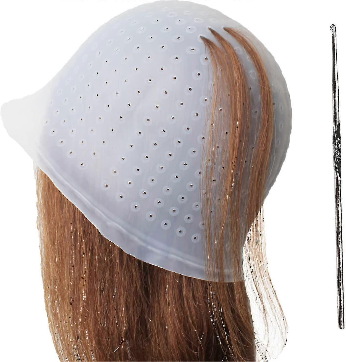 Capuchon de surlignage en silicone, capuchon de surbrillance et crochet, capuchon de teinture capillaire, capuchon de glaçage pour cheveux, bouchon de glaçage en surbrillance