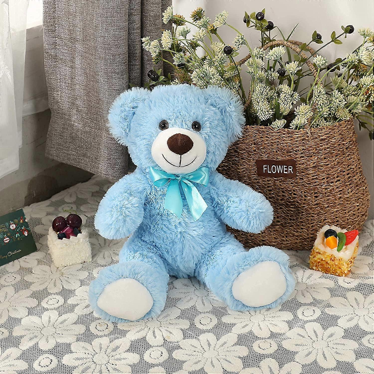 Süßer Bär Plüschtier 30 Cm – Kuscheliges Stofftier Als Kissen Oder Spielgefährte, Perfektes Geschenk Für Kinder Zu Geburtstag & Weihnachten