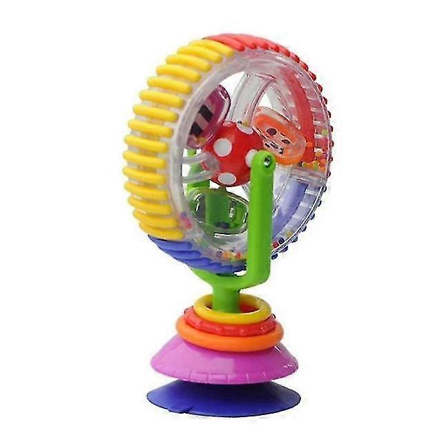 3-color Rotating Ferris Wheel Rattle With Suction Cup Baby Toy Fun Educational Baby Toys Colorful Rotating Ferris Stroller