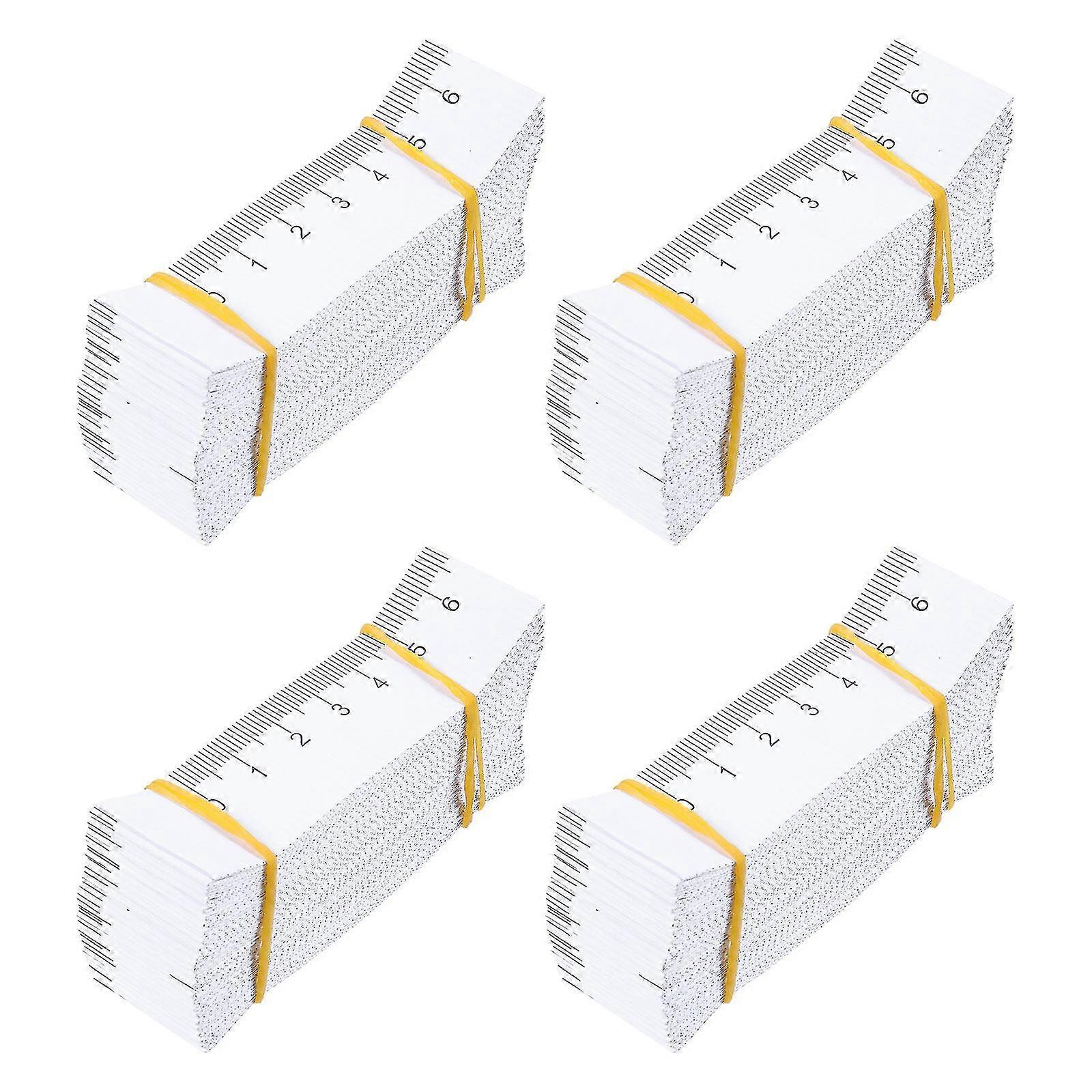 100pcs Disposable Double-sided Paper Tape Measure Wound Measuring Rulers