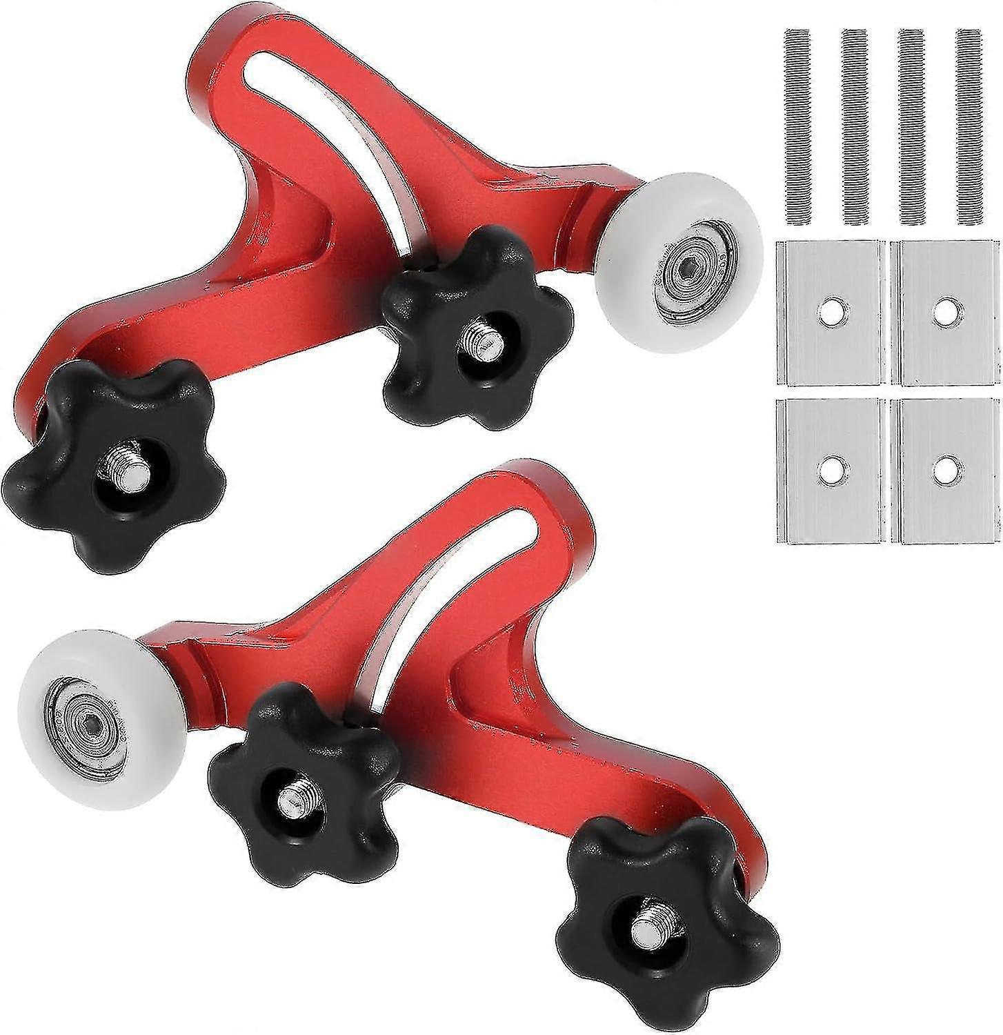 Table Feather Loc Boards Aluminum Alloy Table Pressing Feeder Guider Adjustable Stock Guide Roller Woodworking Pushing Tool Guide Table Saw Accessorie