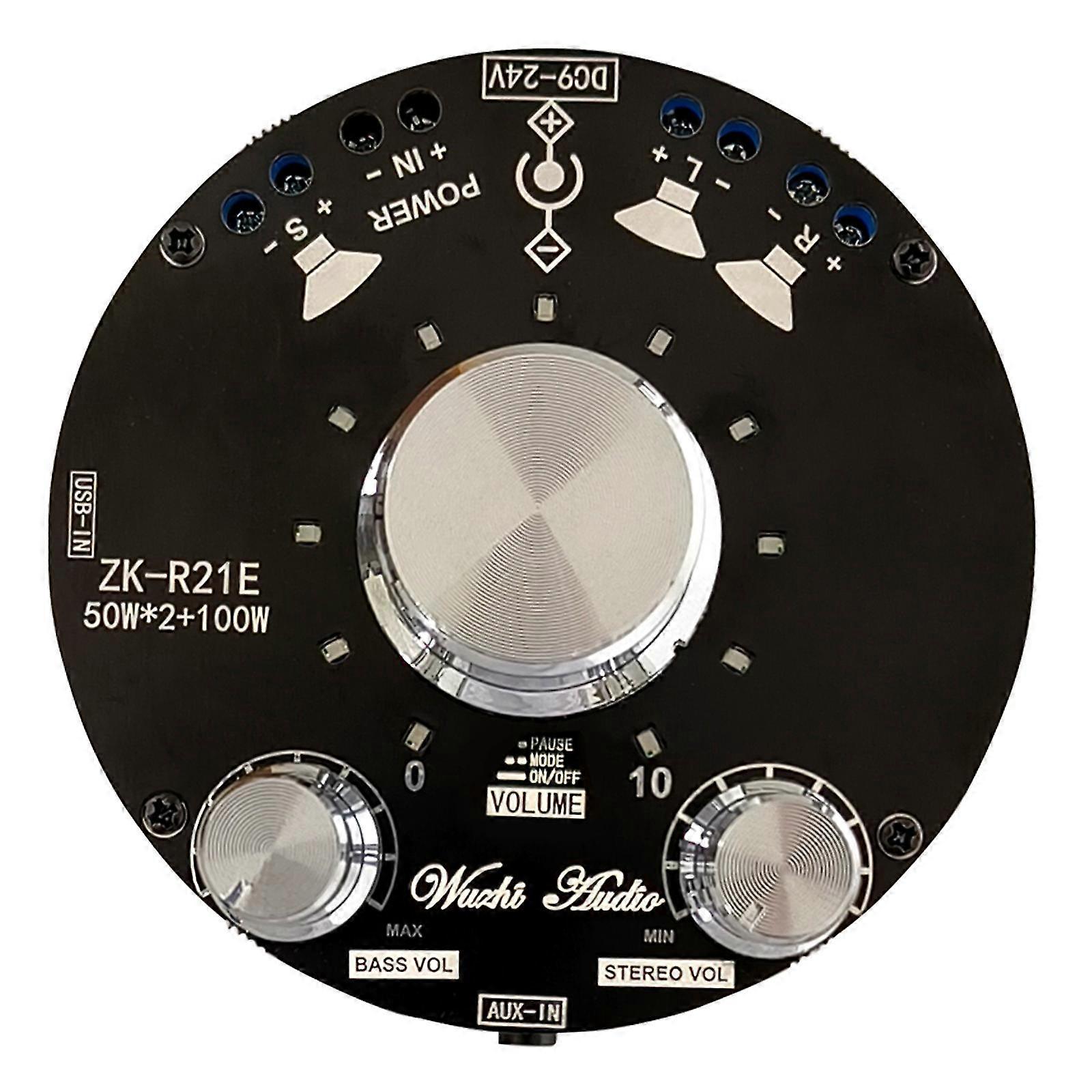 50w+50w+100w 2.1 Channel Subwoofer Amplifier Board Dc9-24v Support App For Diy