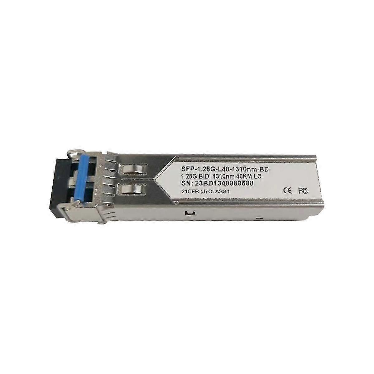وحدة جيجابت ألياف SFP 1.25 جرام أحادية الوضع ألياف مزدوجة 40 كم Lc 1310nm متوافقة مع أنواع متعددة من المفاتيح