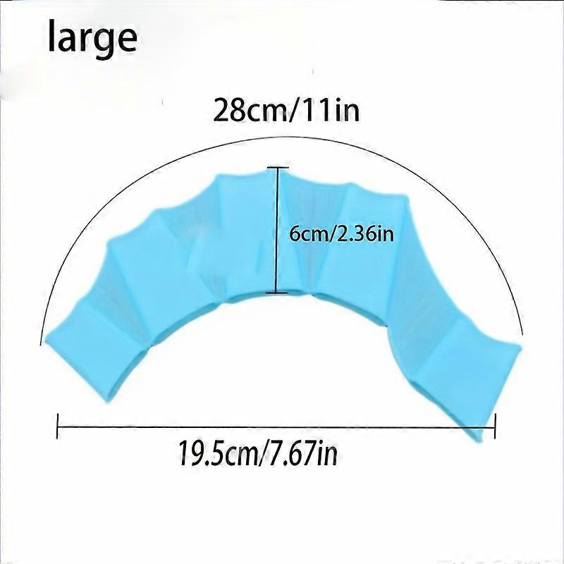 2st Silikon Hand Webbed Handskar, Simstift, För Vattensportträning, Simning