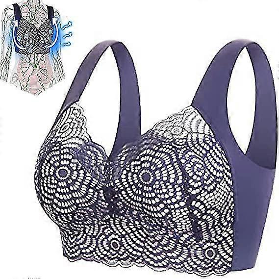 2pcs Lymphvity Detoxification And Shaping & Powerful Lifting Bra, Sexy Lace Comfort Wire-free Bra