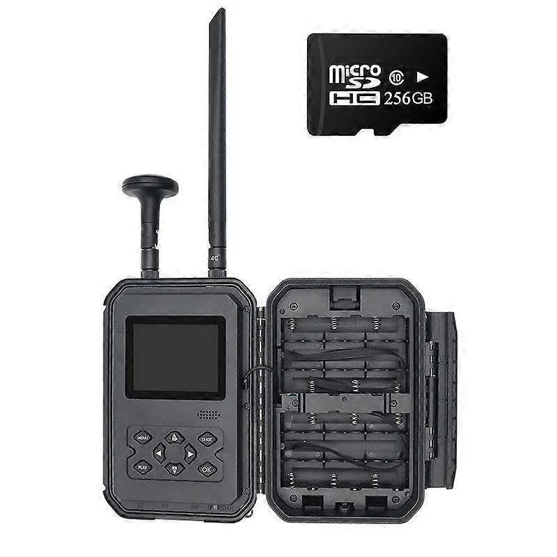 4G Hunting Trail Camera Wireless App GPS Animal Surveilliance, Night Vision Motion Activated Trigger, Speed 0.2s Traps Photo Cam