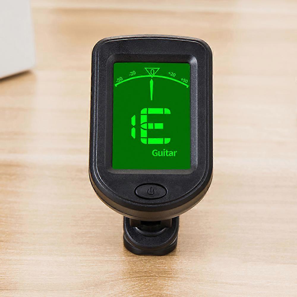 Guitar Tuner Digital Clip-On Tone Tuner for Electric Urikri Bass Violin Universal 360 Degree Rotatable Sensitive Built-in Batter