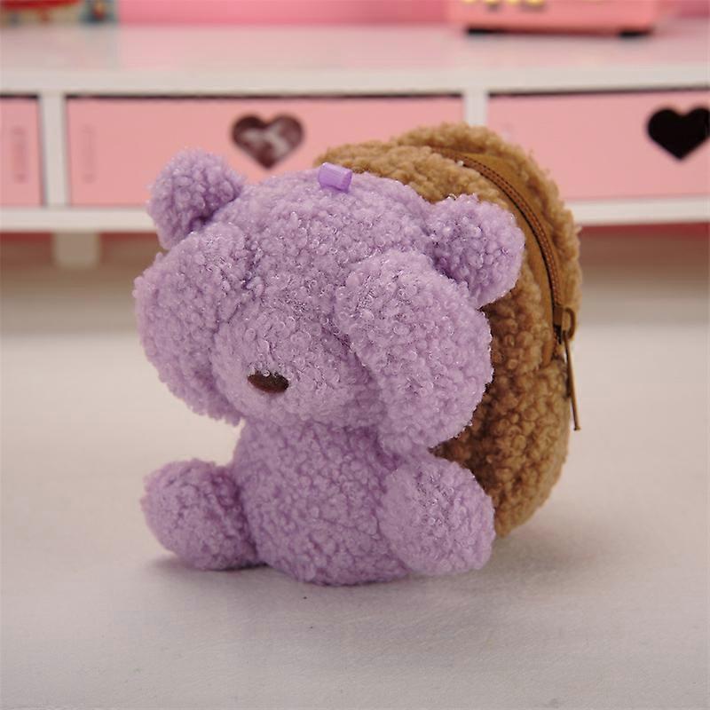 Cartoon Little Bear Plush Doll Keychain Cute and Shy Coin Purse A Must-have Multifunctional Accessory To Make You More Charming