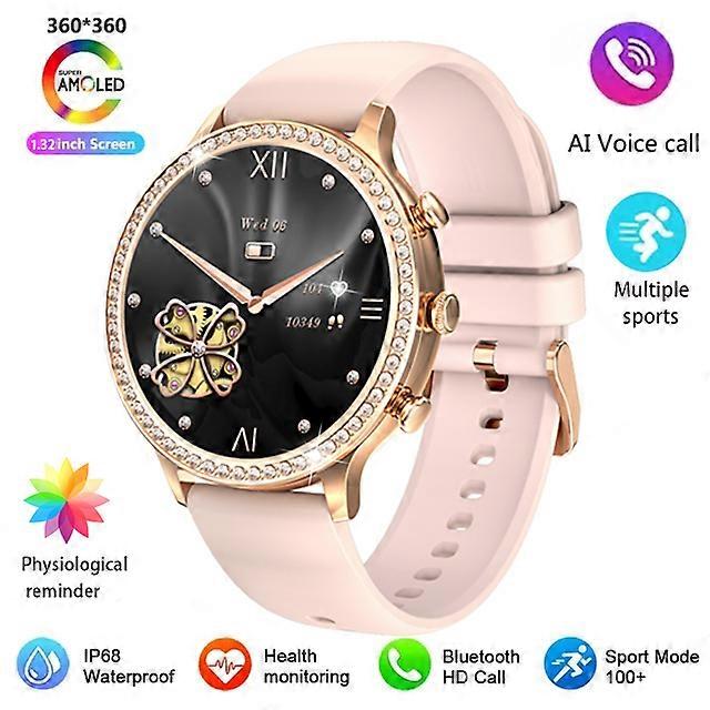 2024 New Fashion Bluetooth Call Smart Watch Adult Health Monitoring Sports Bracelet Waterproof DIY Custom Dial Smartwatch Ladies