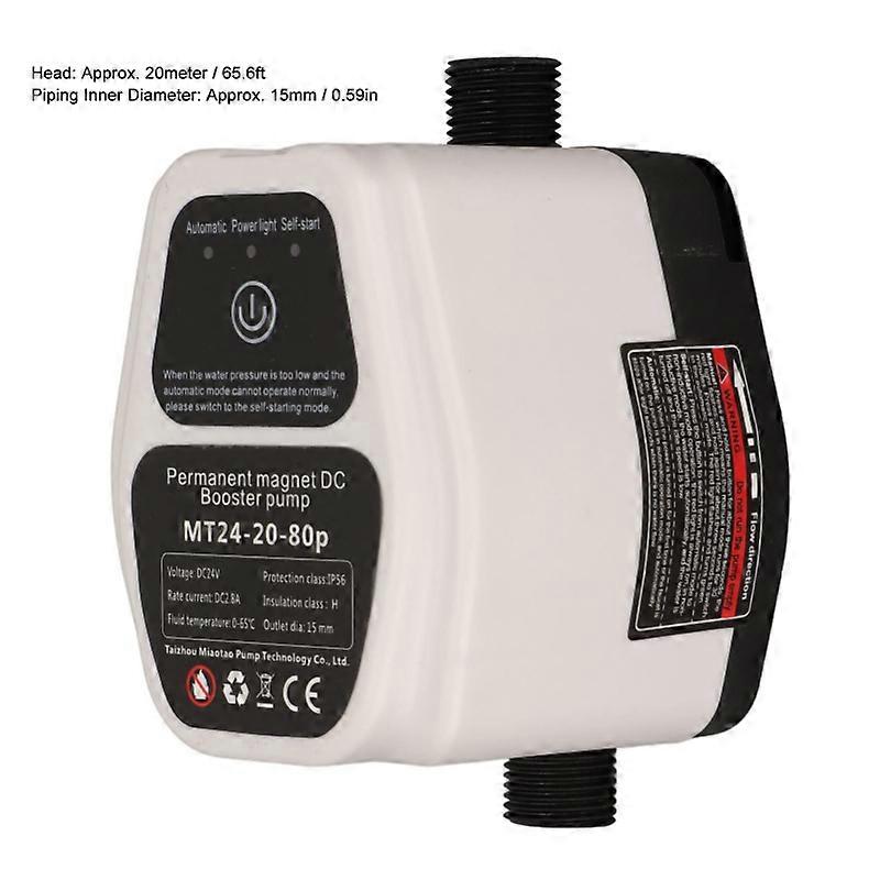 2024 Vandtryksboosterpumpe 100W 24V 25L IP56 intelligent sensing automatisk bruseboosterpumpe