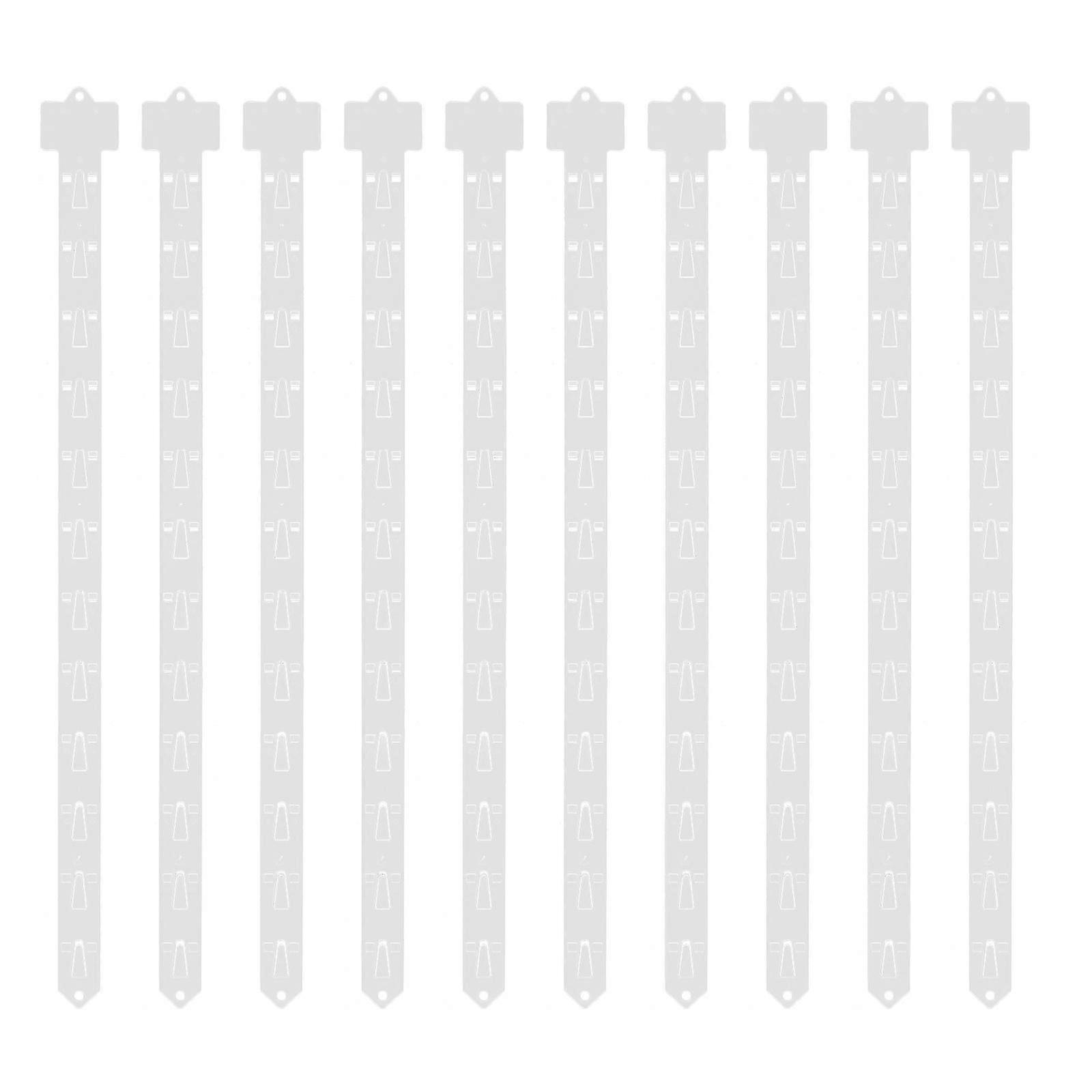 10stk Merchandise Hanging Strip Varer Display Bøjle Display Strip Til Supermarked