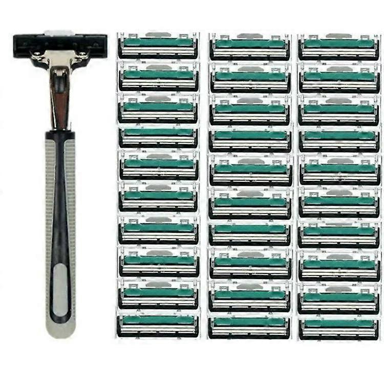 Shaving razor with 30 interchangeable blades (BIG-PACK)