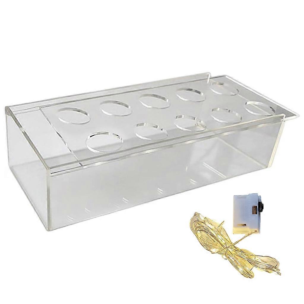 Rectangular Clear Acrylic Flower Vase Flower Organization Holder