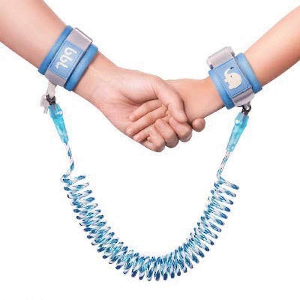 Toddler Safety Harness Walking Leash, Anti Lost Wrist Link, Child Leash Secure Harness(Blue)