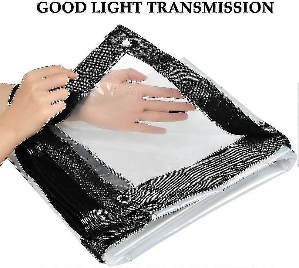 Bâche imperméable à œillets, transparente, pliable-MXBC