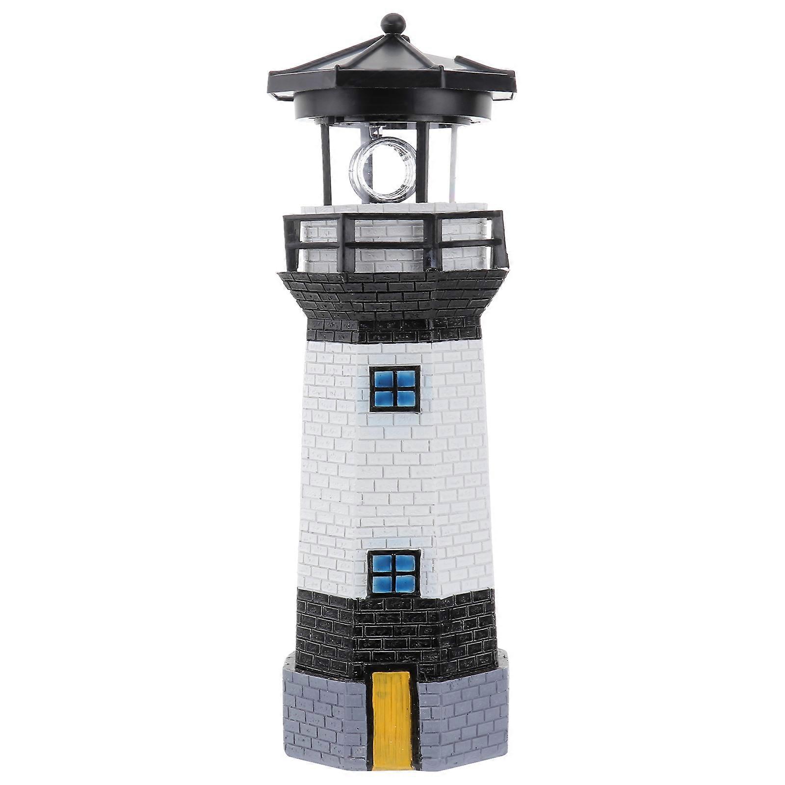 Chic Solar Lighthouse LED Lighthouse Adornment Interior Decoration Lighthouse