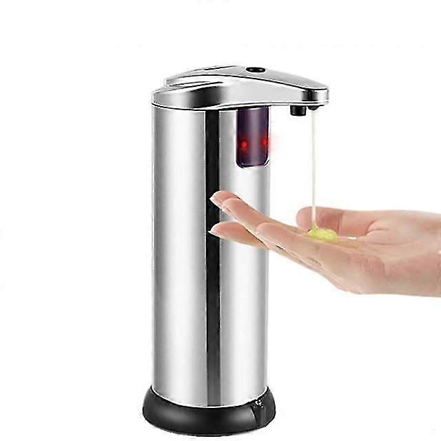 Seifenspender Edelstahl Automatischer Flüssigseifenspender Smart Sensor 250ML Handwäsche