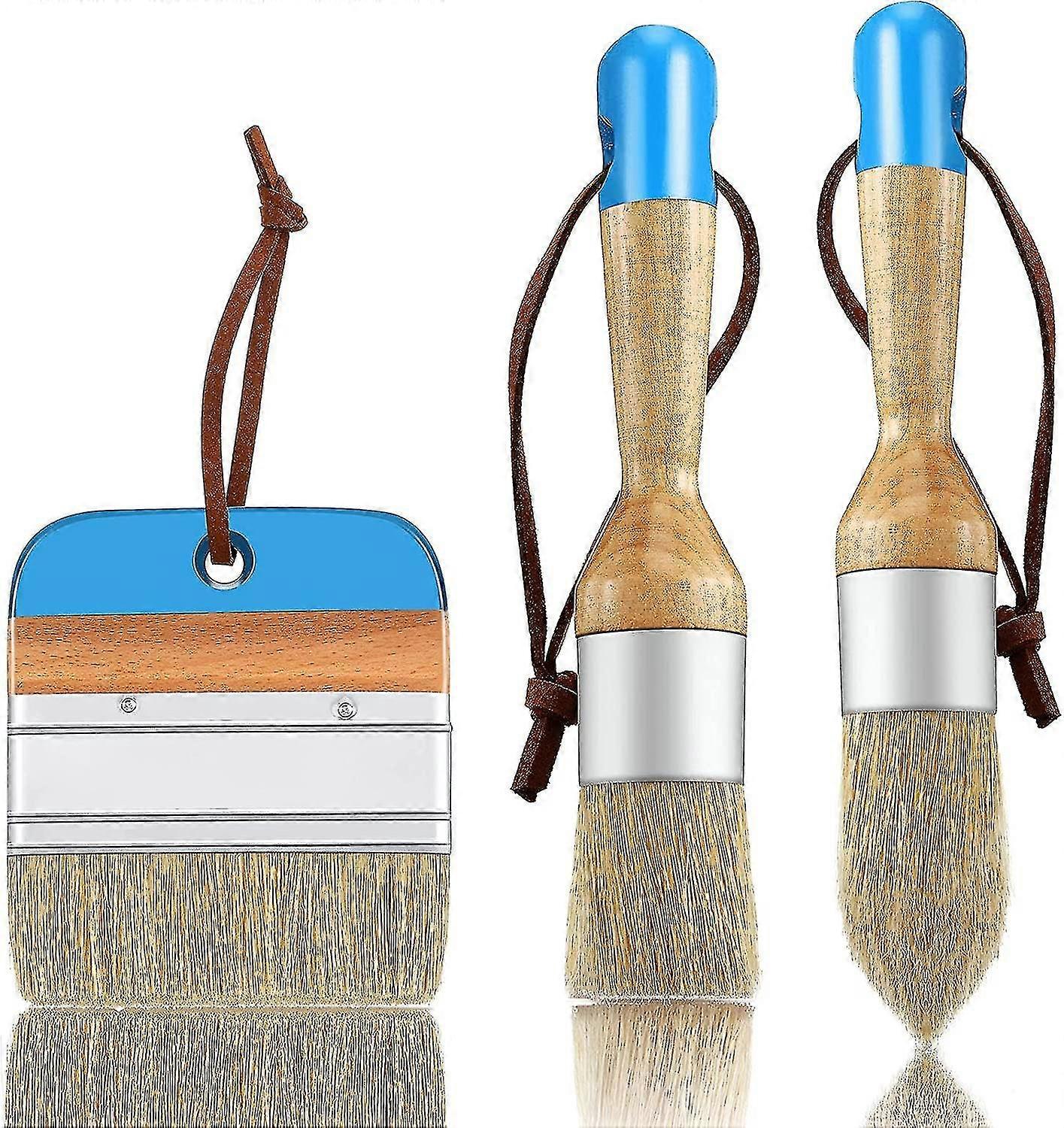 3 kappaletta liitu- ja vahasiveltimia soikea sivellin maali värikynäharja