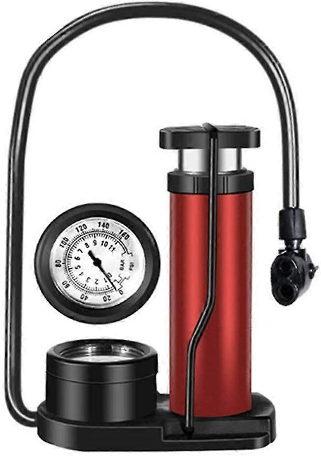 160PSI sykkelpumpe med trykkmåler Kompakt terrengsykkel minipumpe sykkelpumpe Petdal dekkdekk lufttrykksmåler for sykler elektriske sykler