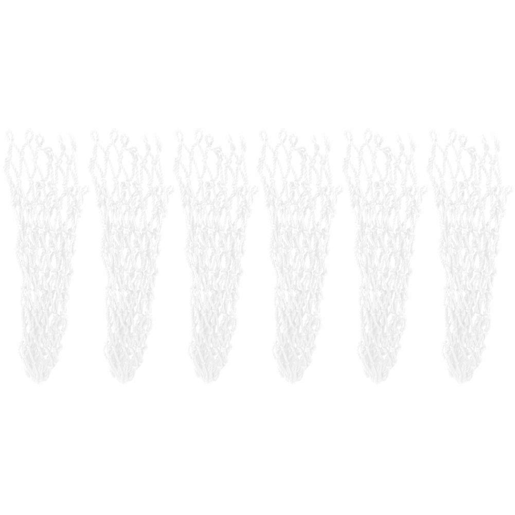 6PCS/Set Net Pocket Long Service Life Billiards Table Pocket for Billiards (White)