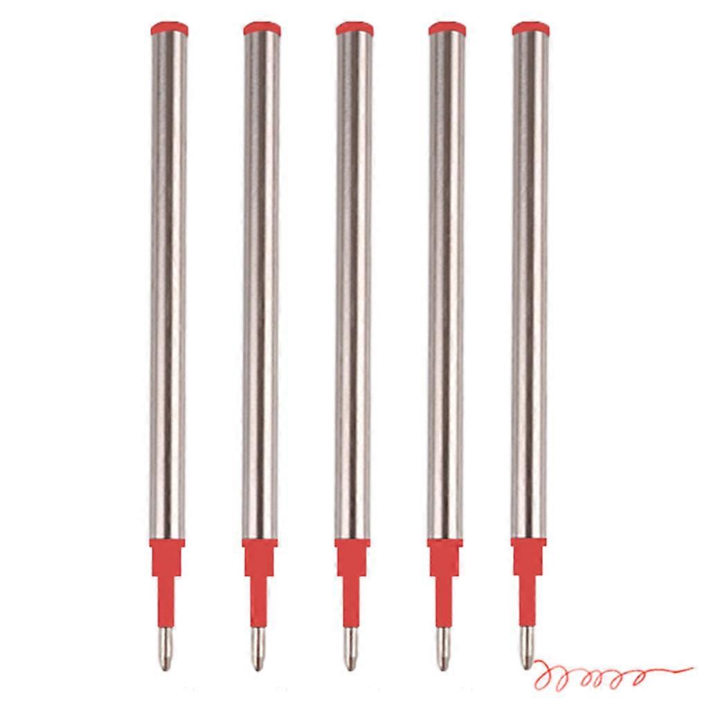 Practical Ballpoint Pen Refills Replacement Blue/Red/Black Ink for Office 5pcs