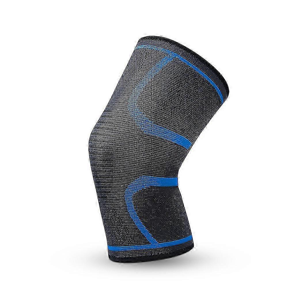 Elastic Knee Pads for Gym Workout, Dark Blue