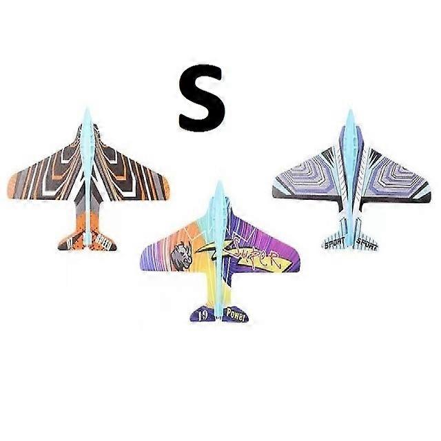 6つの小さな飛行機のおもちゃ面白い飛行機のおもちゃ子供の飛行機カタパルトガンシューティングゲームギフトを備えた大型飛行機ランチャーバブルカタパルト