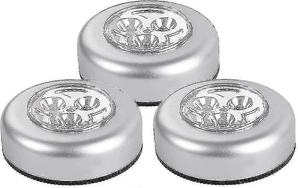 6pcs Led Battery-powered Wireless Night Light Stick Tap Touch Lamp Lights For Cabinet