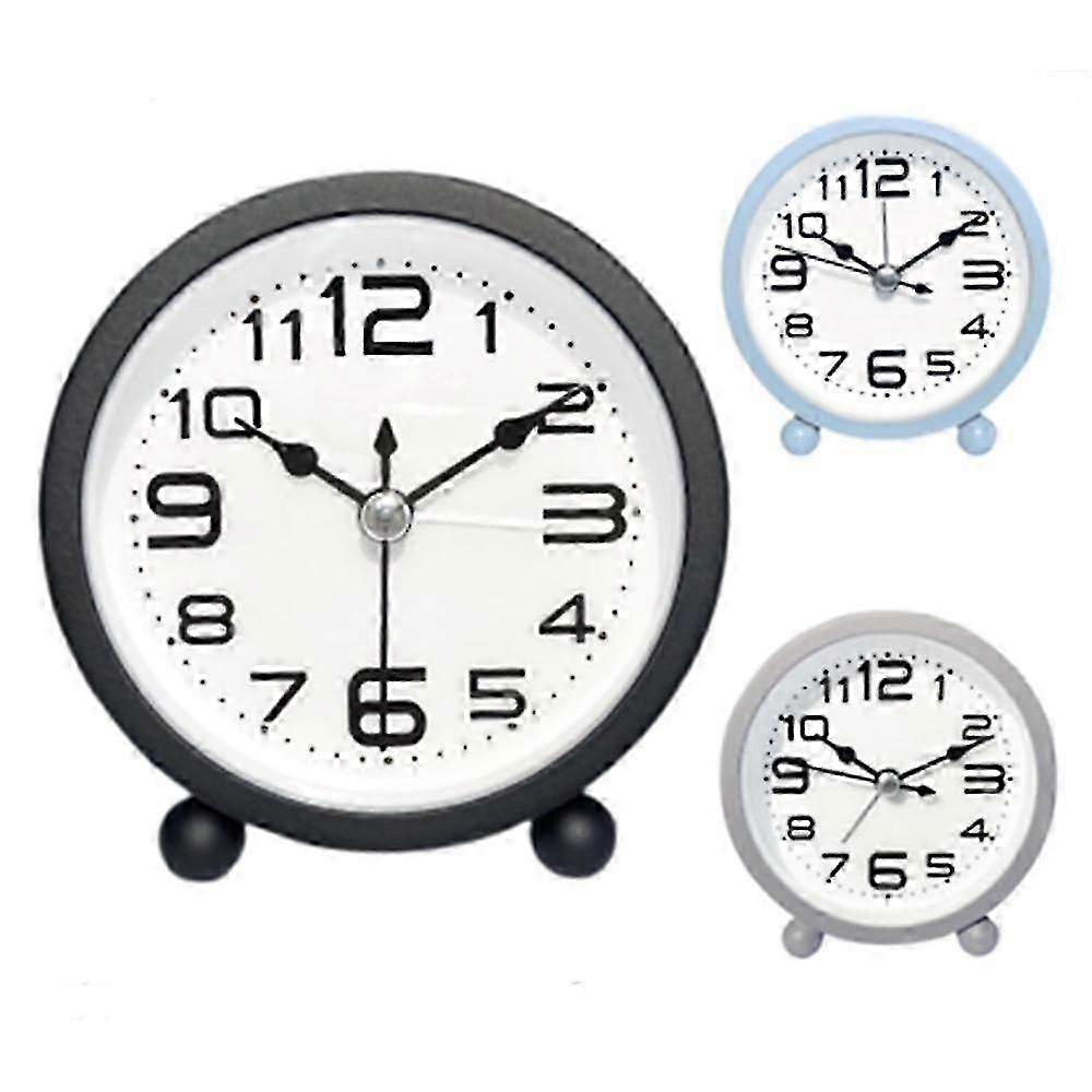 Alarm Clocks Bedside Silent Non Ticking Table Clock With Large Display
