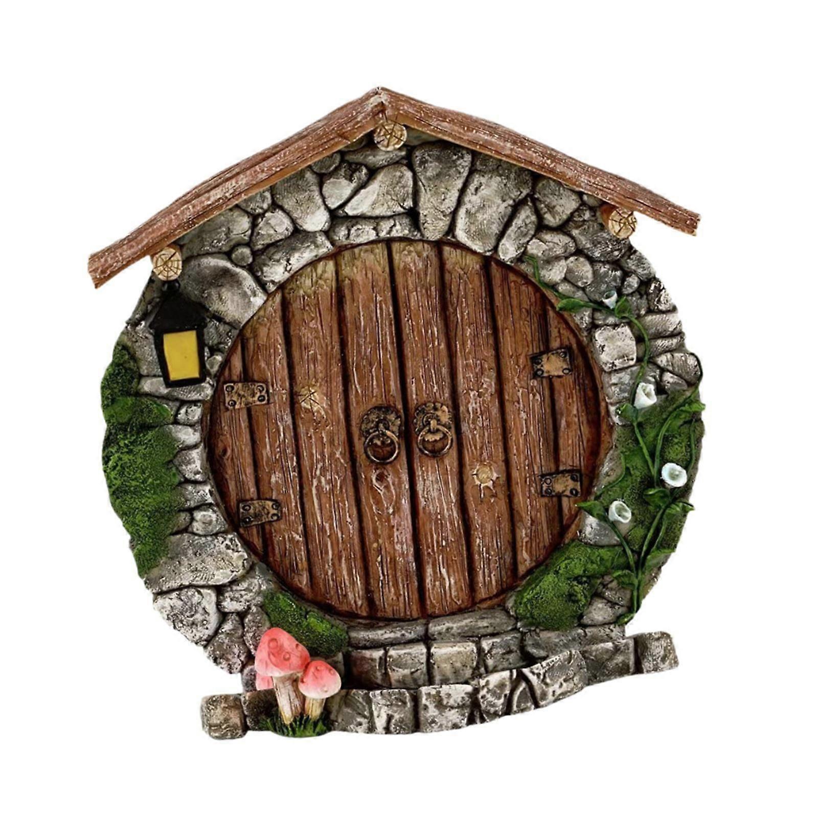 3D مصغرة الجنية الباب حديقة قزم الباب للأطفال في الهواء الطلق دمية A