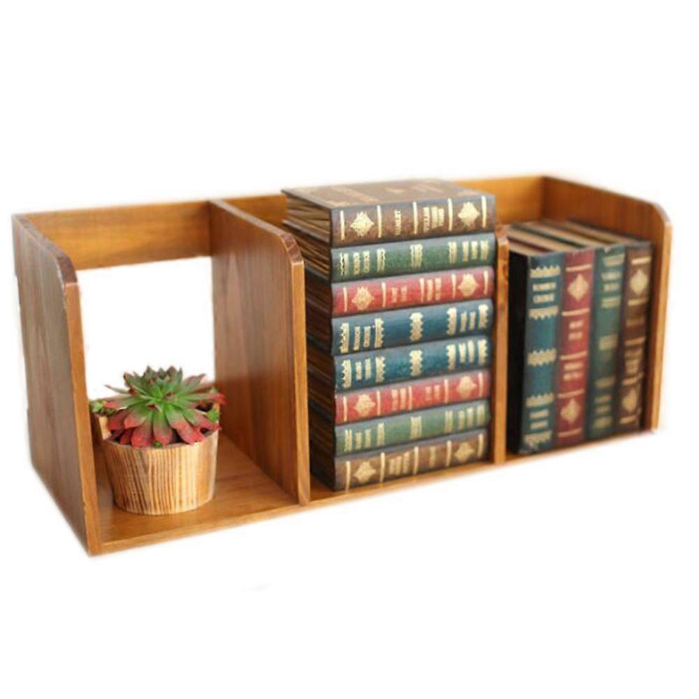 Wooden Display Rack Multi-function Storage Rack Book Shelf