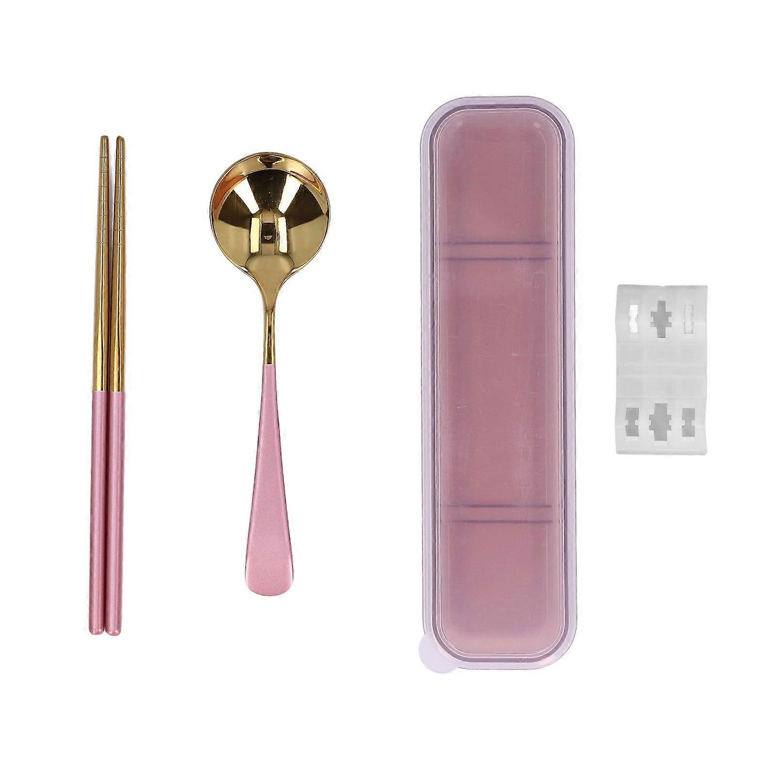 Set di posate Aspetto squisito Specchio Riflessione Rispettoso dell'ambiente Set di posate riutilizzabiliFlour Gold