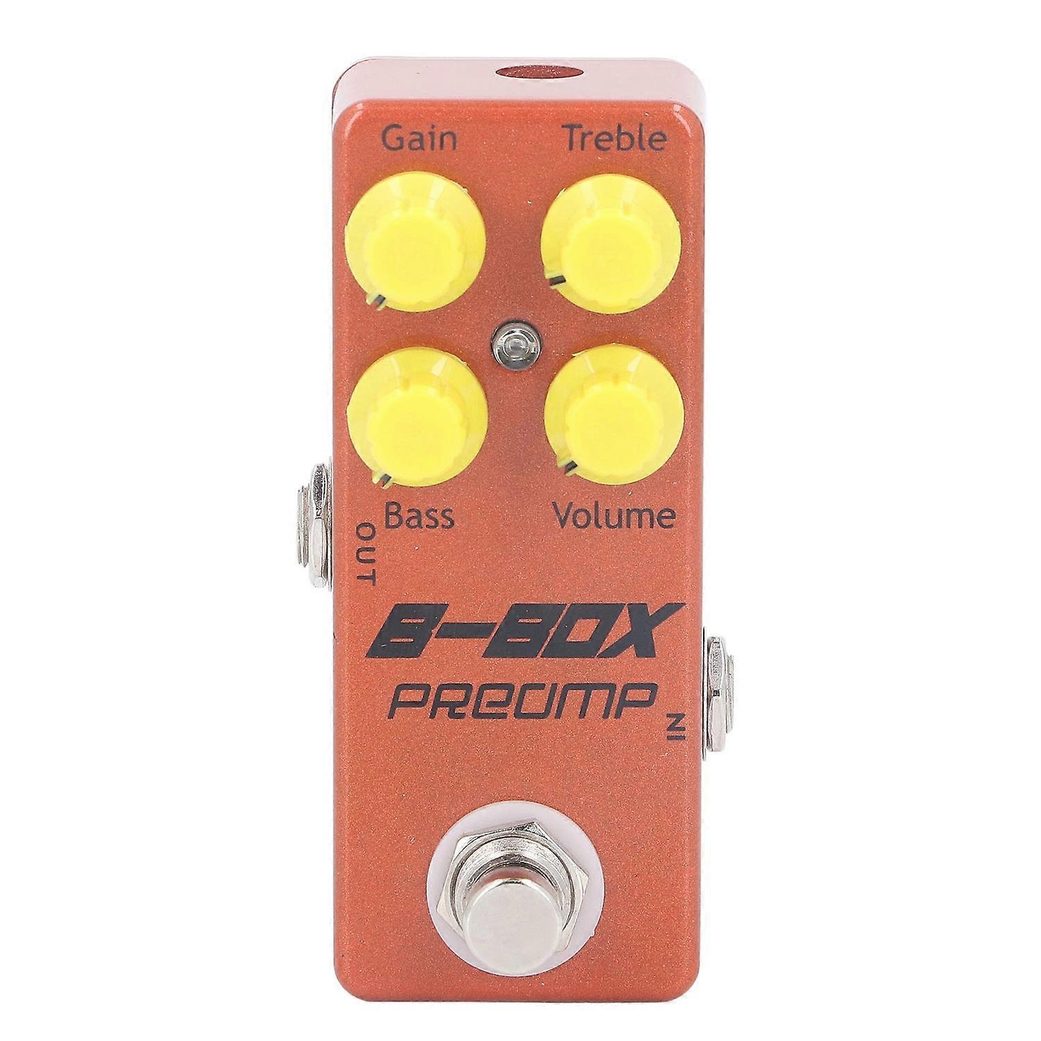 B Box Preamp Pedal Mini Single Effect with Overdrive Function Electric Guitar Replacement Parts Acce