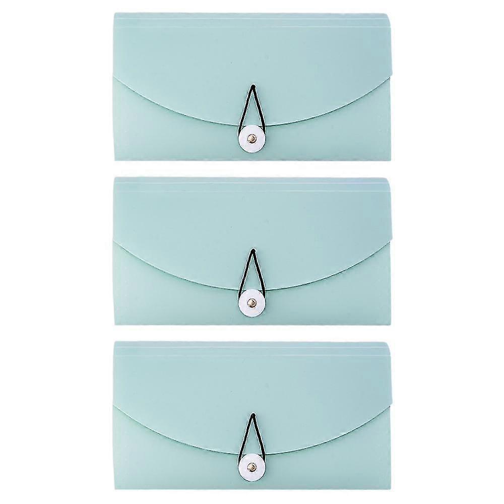 3 Pack Expandable File Folders,file Organizers A4 Letter Size And Elastic Buckles Closure