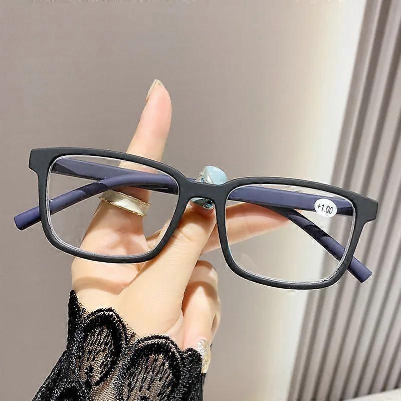 Luxury Women Far-sighted Eyeglasses Vintage Anti-blue Reading Plus Diopter Glasses Retro Square Frame Computer Optical Glasses