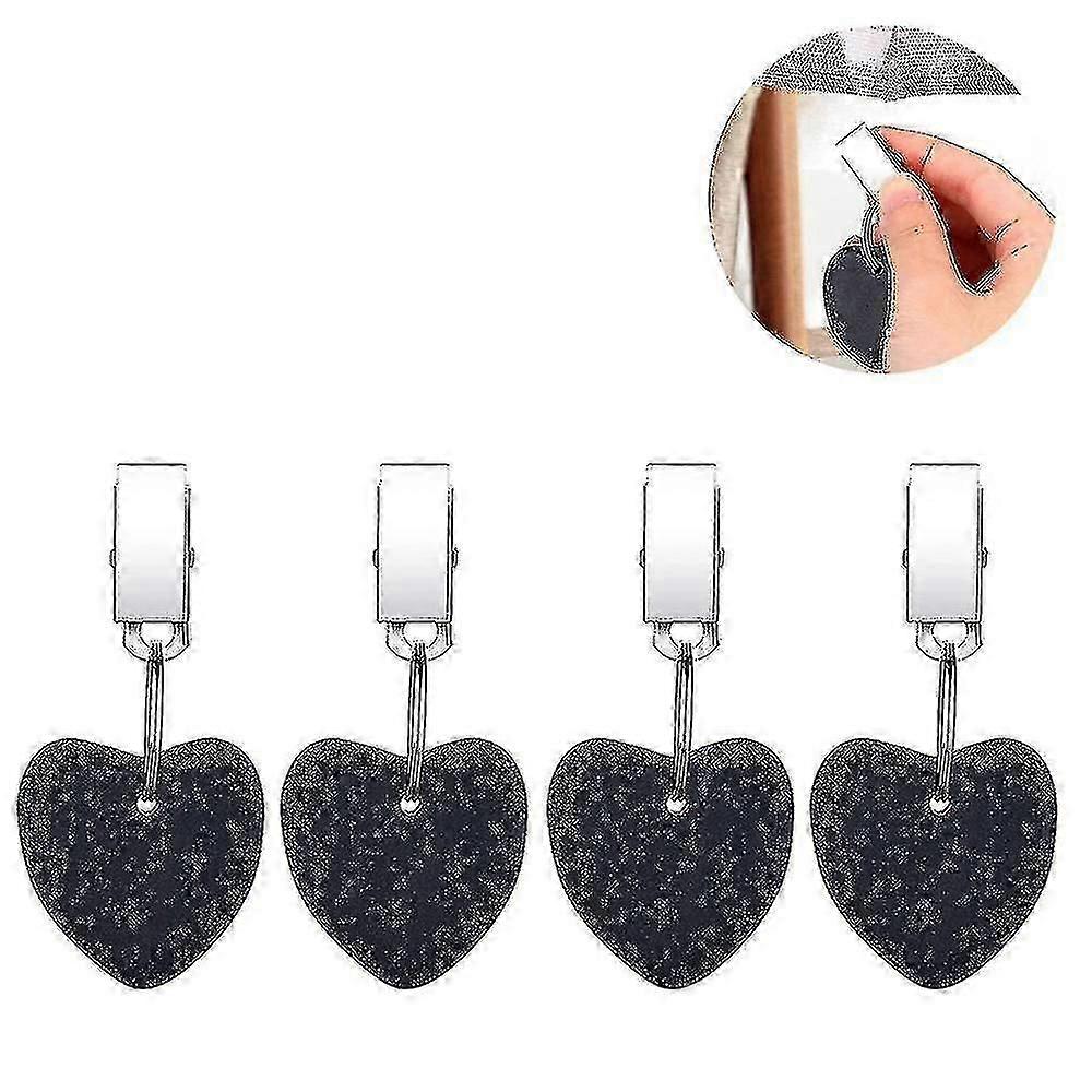 4pcs Tablecloth Weights Hangers Table Cloth Weights, Black