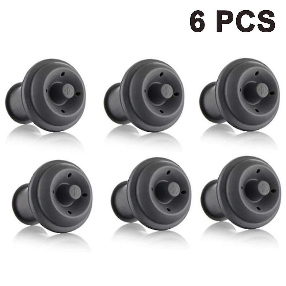 6 Piece Set Wine Saver, Vacuum Stoppers, Wine Stopper, Reusable Bottle Sealer Ke