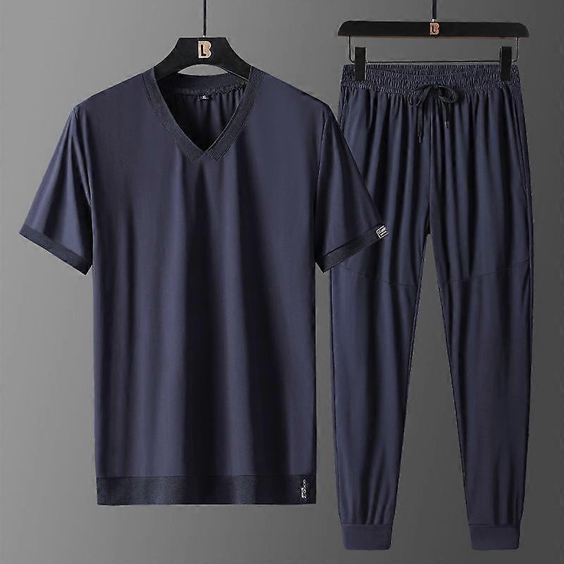 Summer Men's Large Size Thin Sports Casual Suit