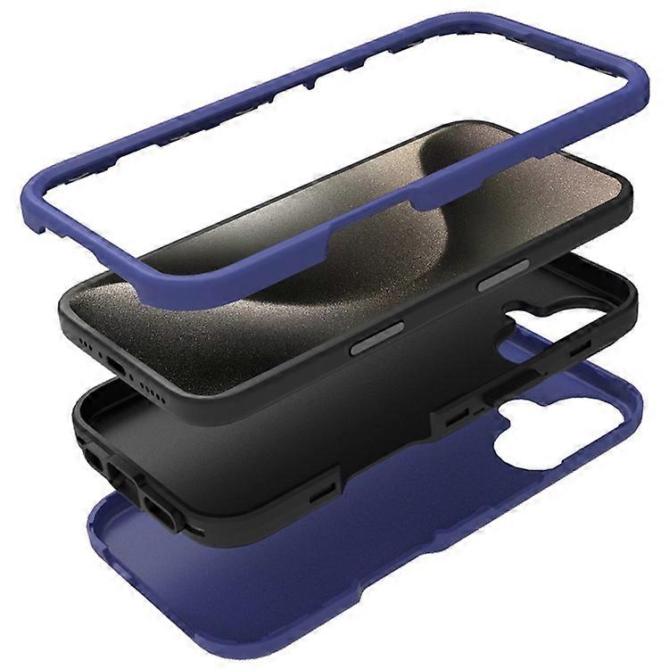 GW03 Compatible For iPhone 16 Plus Case TPU + PC Phone Cover Dual Layer Shockproof