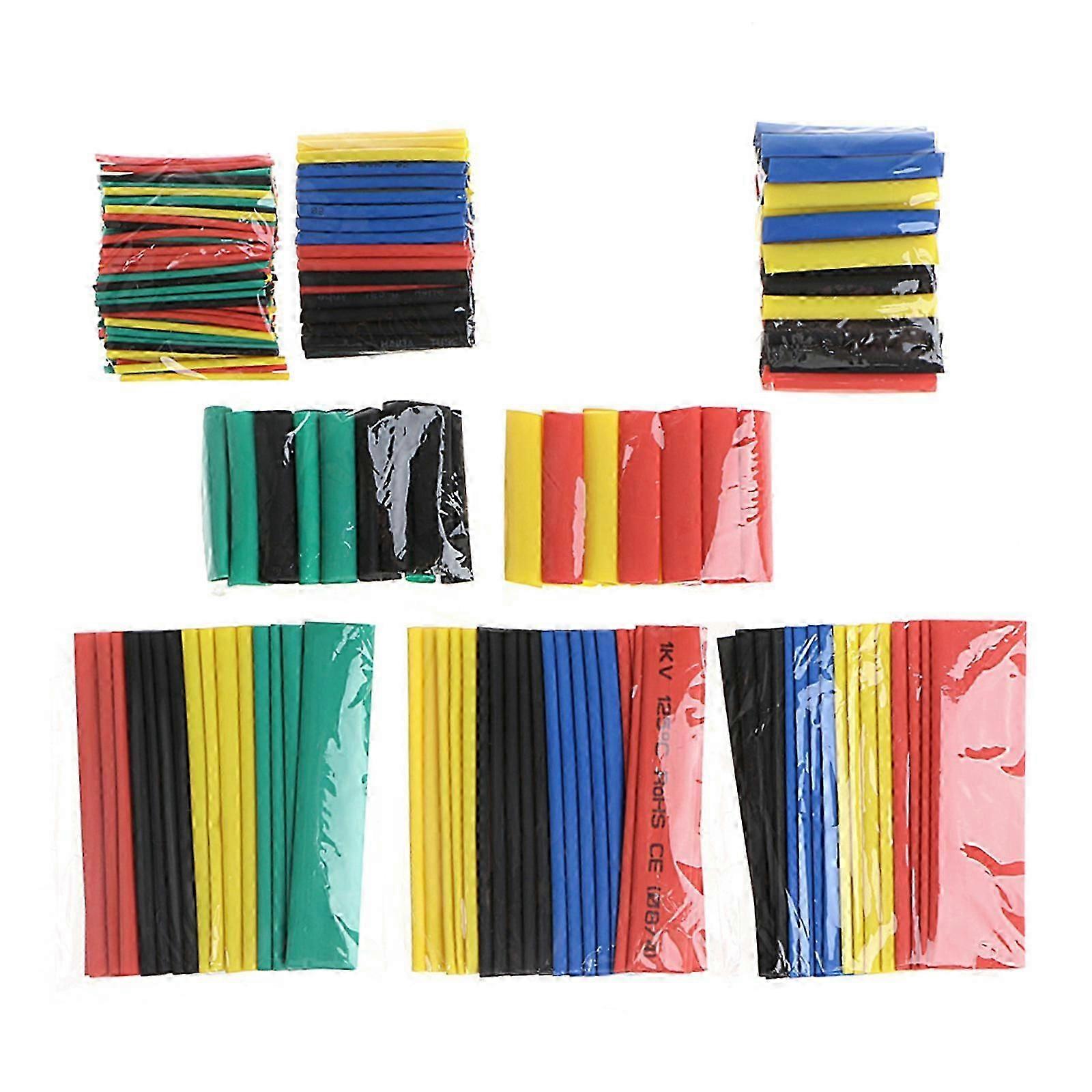 328 Pcs 2:1 Polyolefin Heat Shrink Tubing Tube Sleeve Wrap Wire Set 8 Size