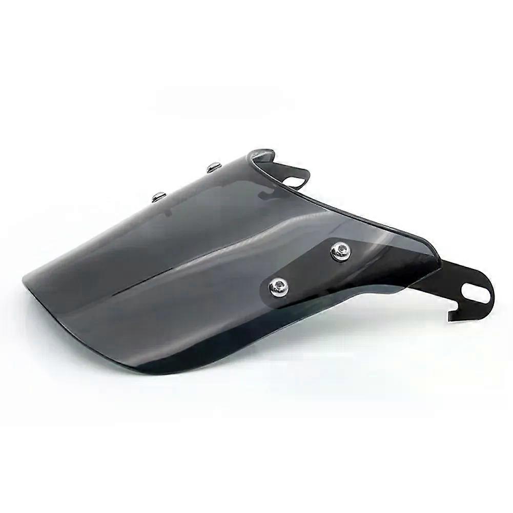 Schwarz/Klar Motorräder Custom Compact Sport Windschotter Retro Windschild 4-7'' Scheinwerfer Universal Fit kompatibel für MAXP
