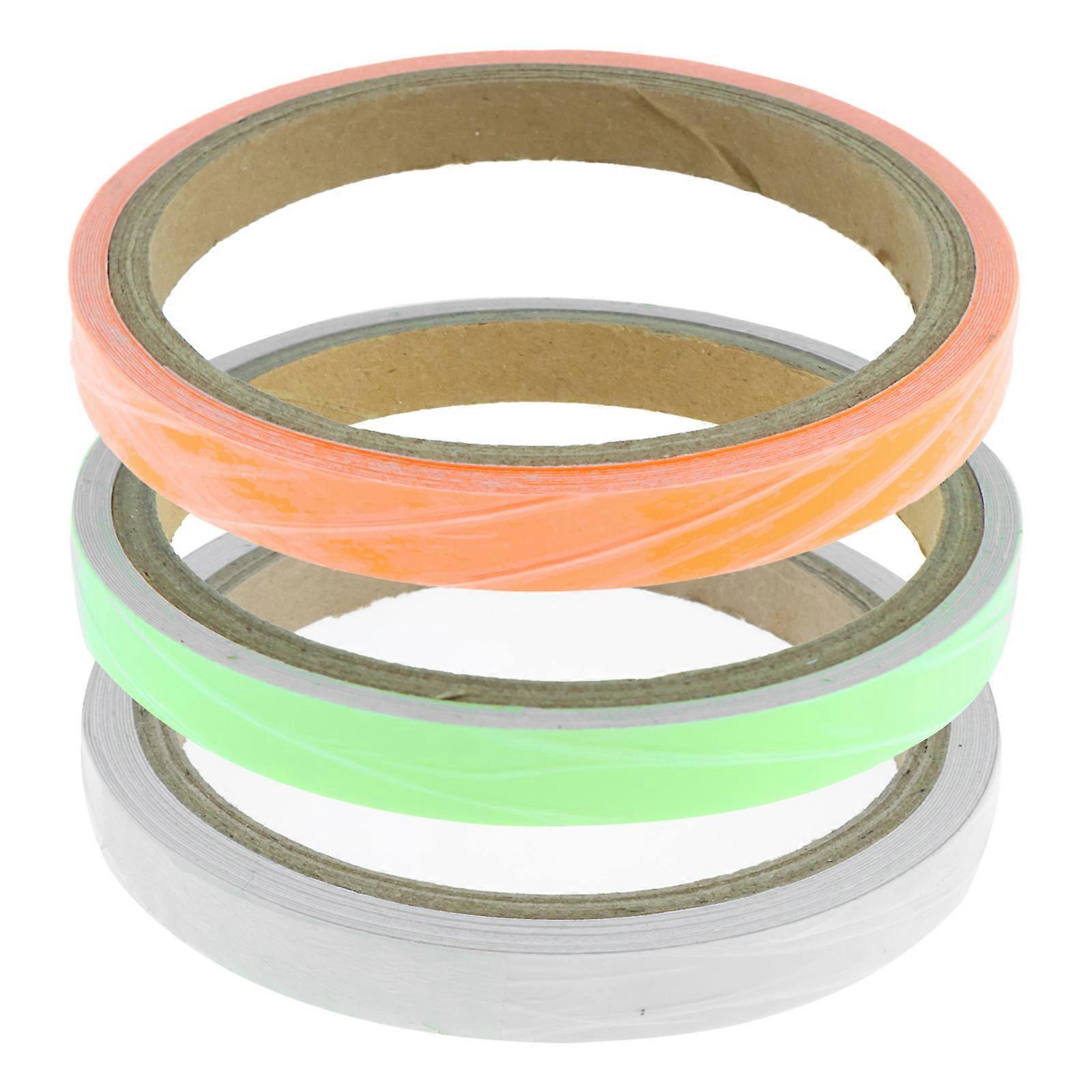 3 pcs fluorescent tape - green + blue + orange.